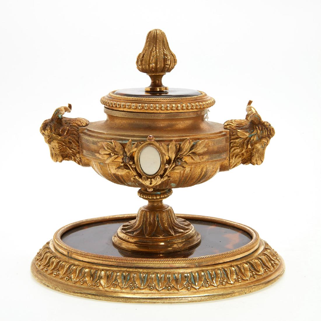 Giroux et Cie gilt bronze inkwell (1 of 6)
