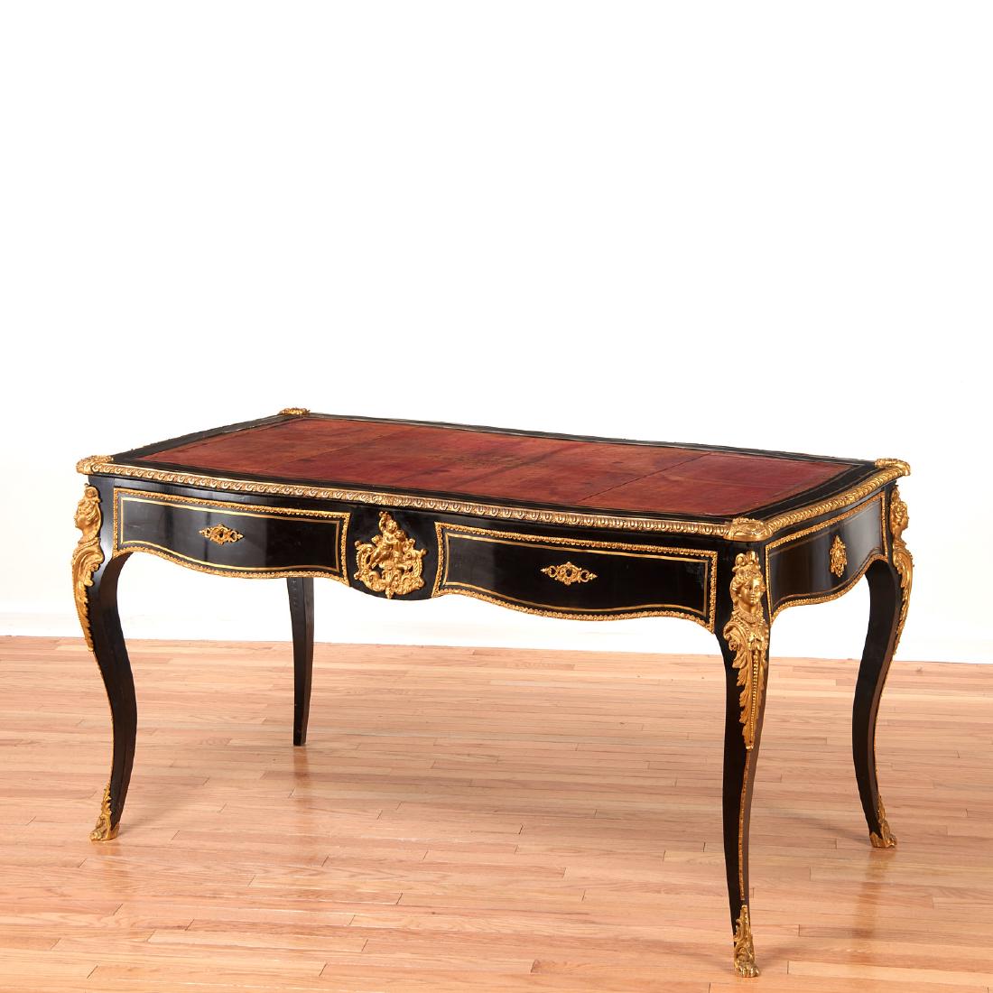 Louis XV style ormolu mounted Bureau Plat (1 of 8)
