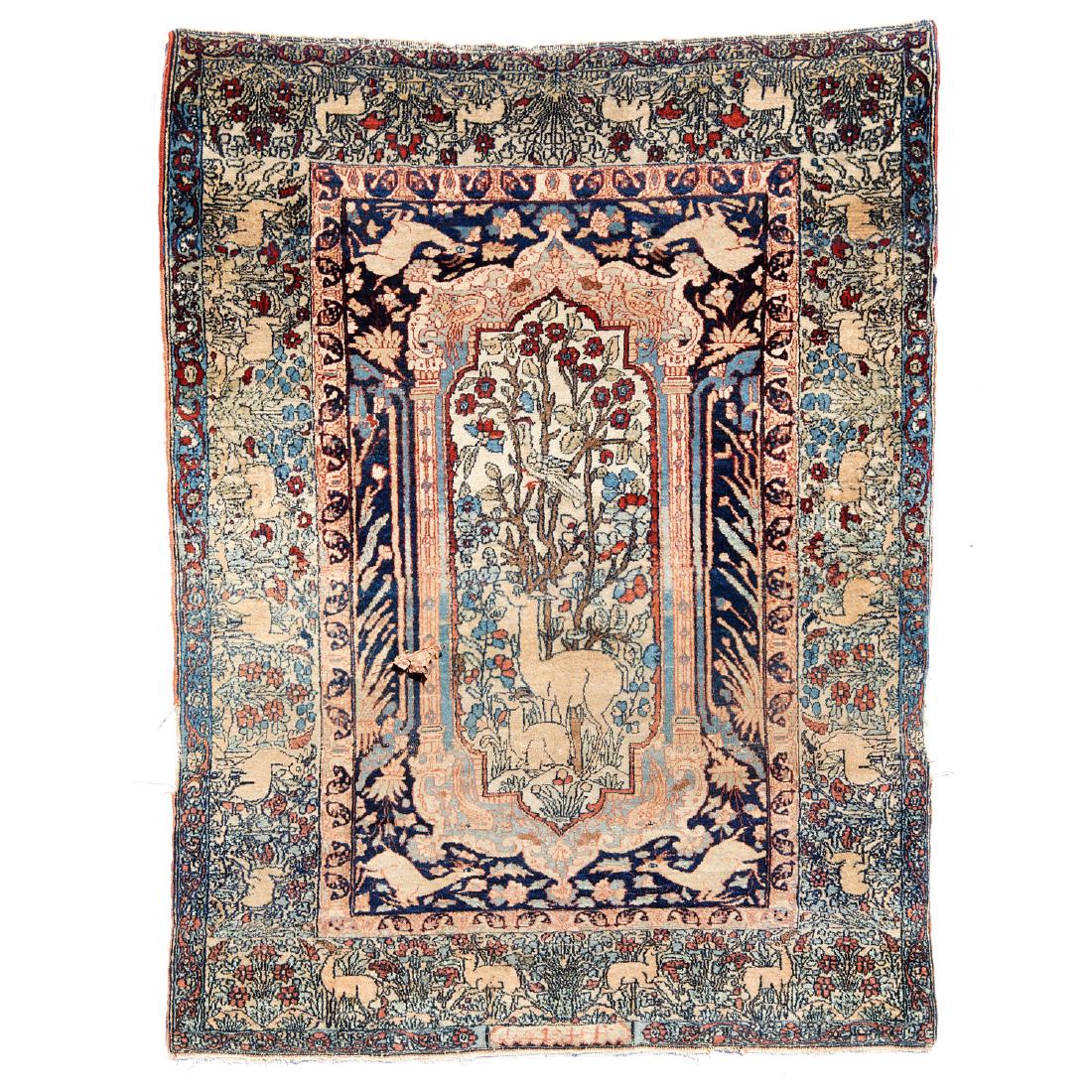 Signed Persian garden rug (1 of 6)