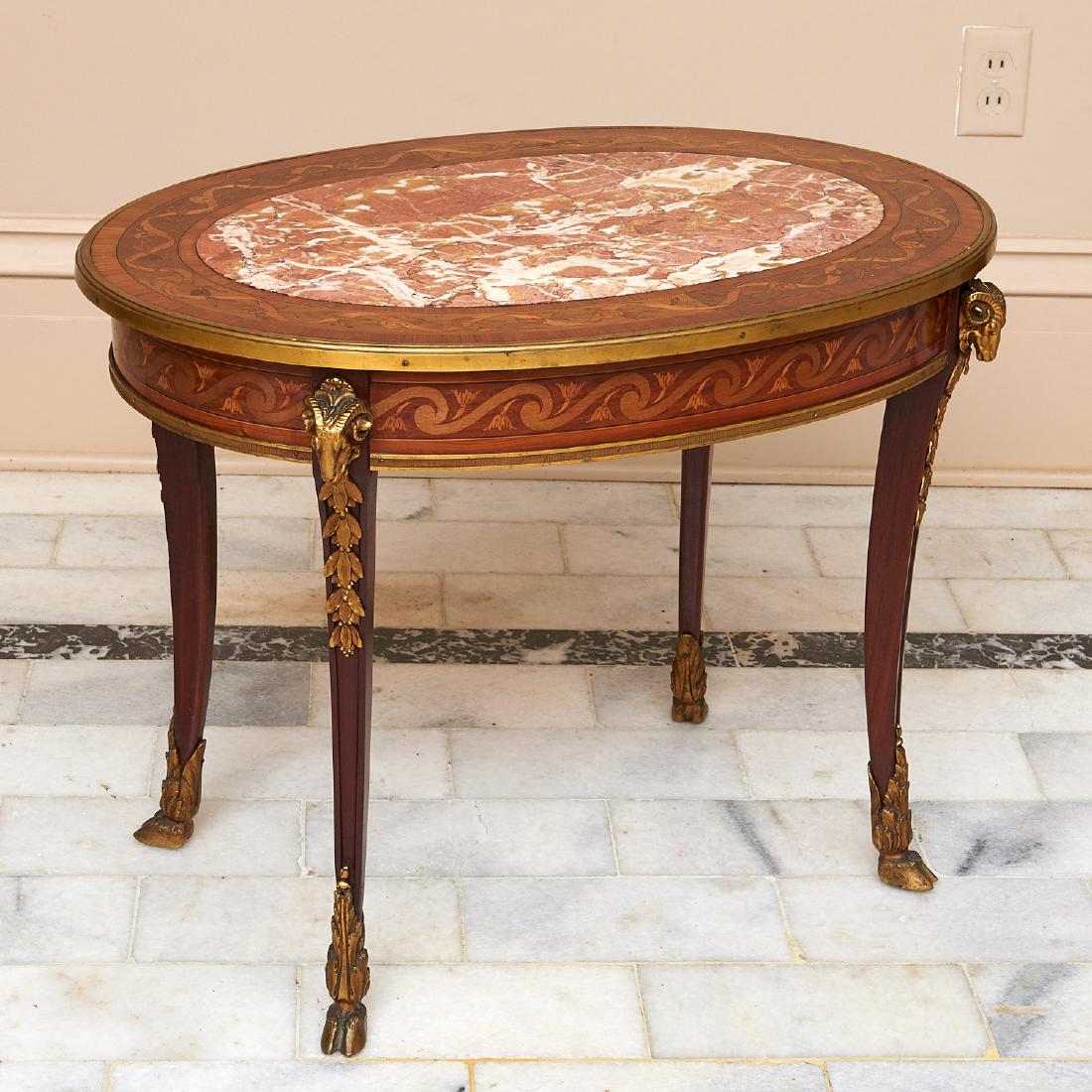 Louis XV style bronze mounted low table (1 of 7)