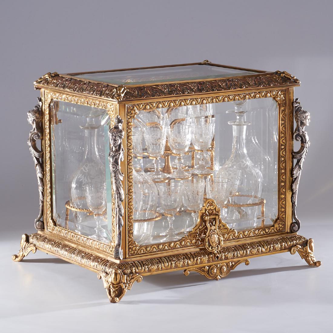 Nice Napoleon III bronze liquor tantalus (1 of 10)