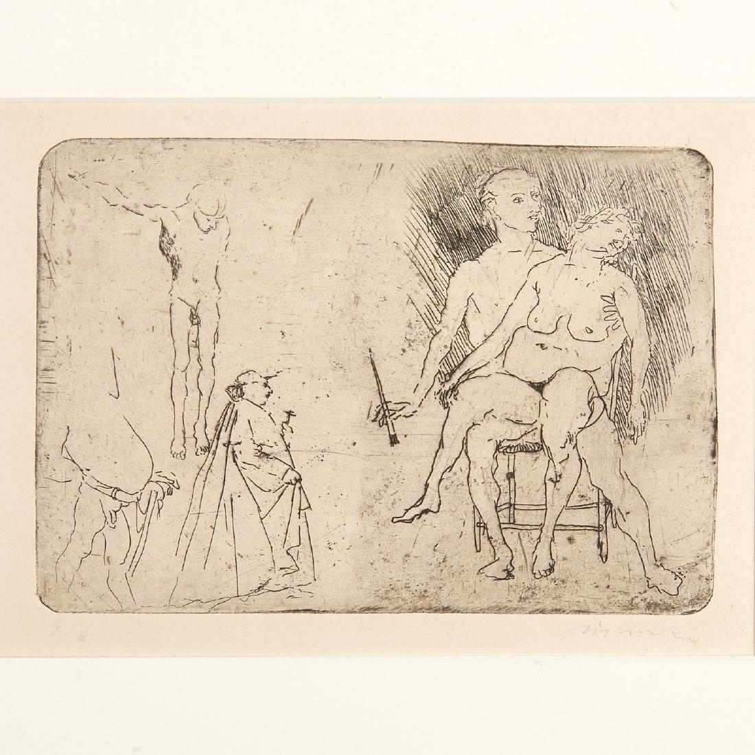 Giacomo Manzu, etching (1 of 6)