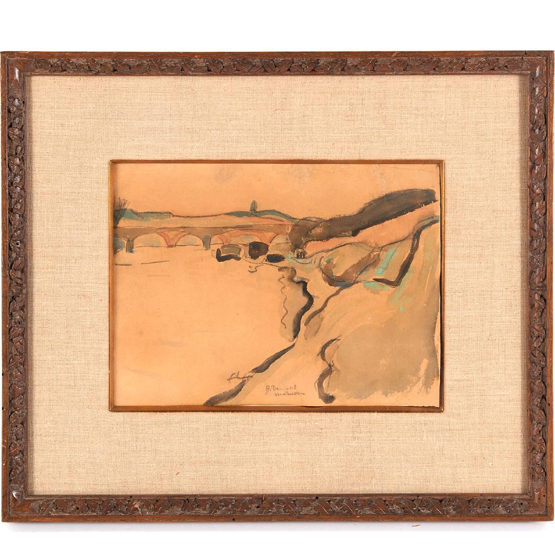 Hermann Max Pechstein, watercolor (1 of 6)