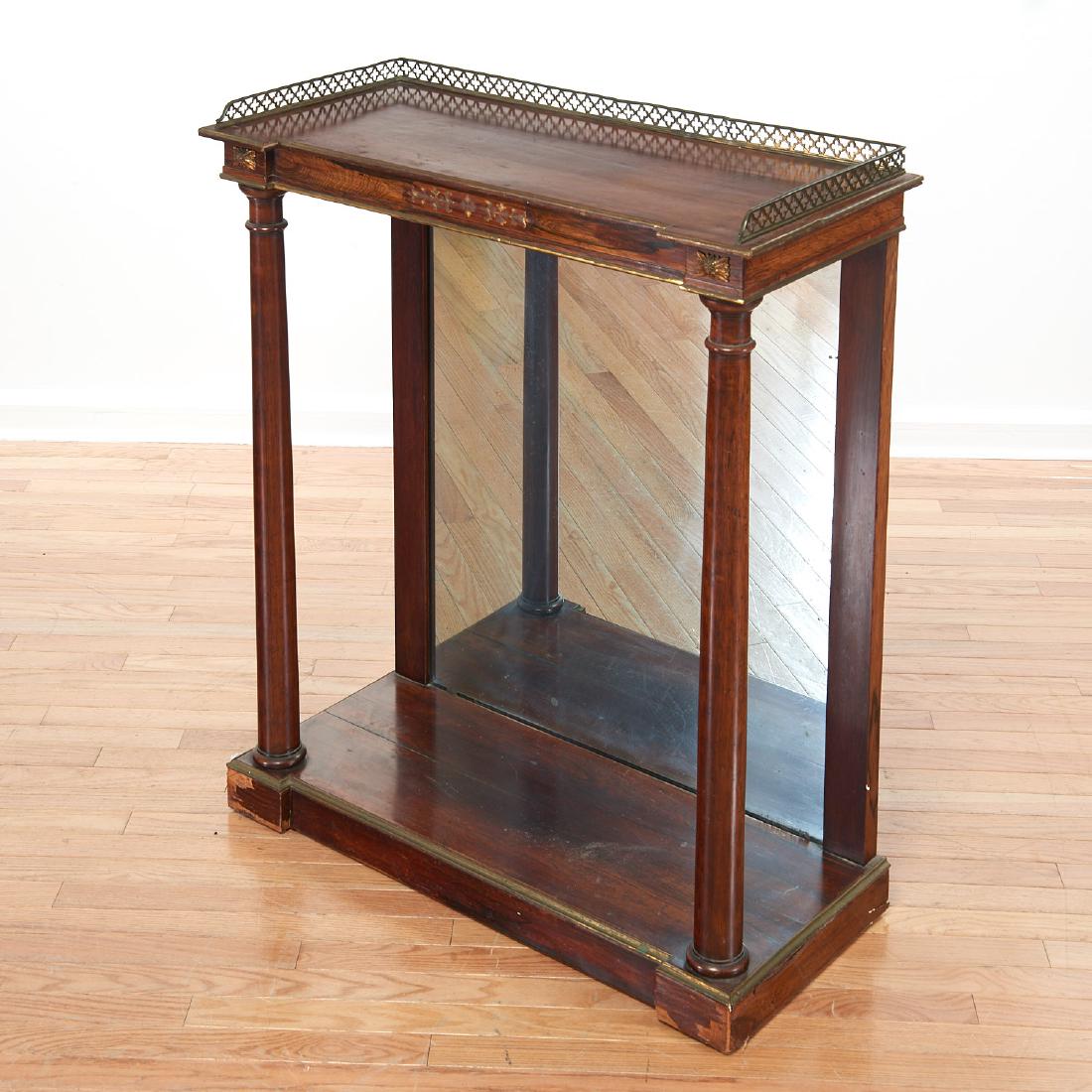 Empire mahogany brass mounted pier table (1 of 7)