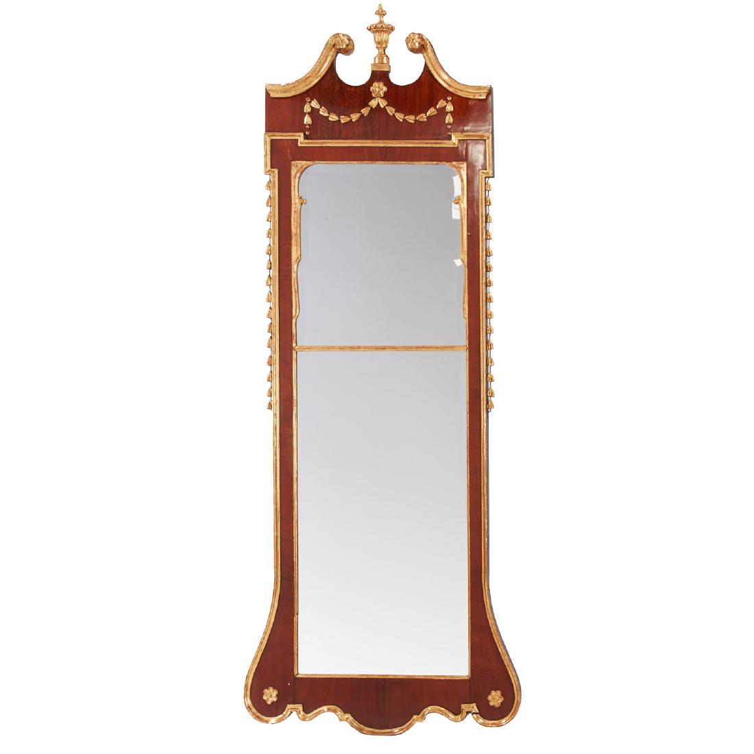 Continental parcel gilt mahogany pier mirror (1 of 8)