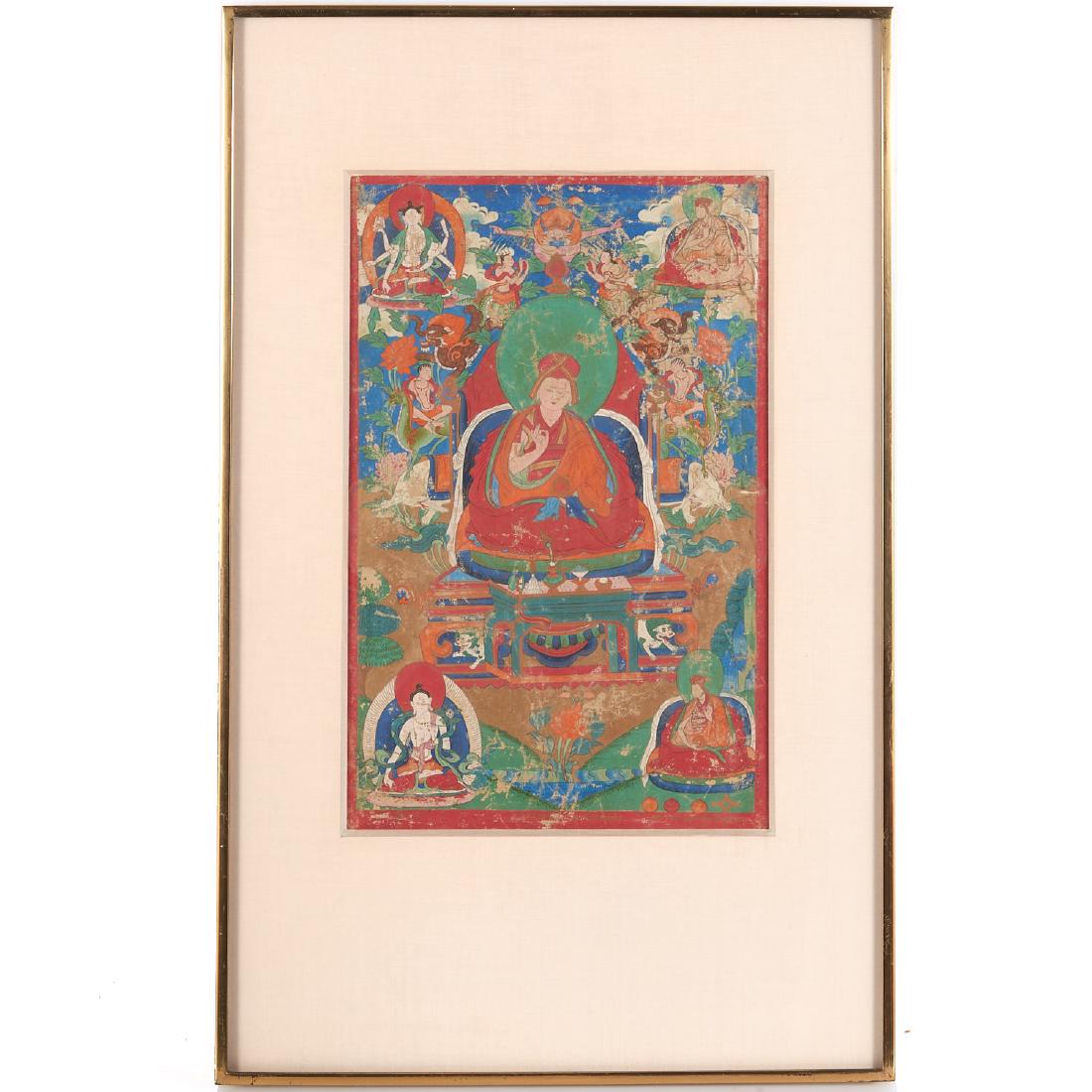 Tibetan School, Thangka painting (1 of 7)