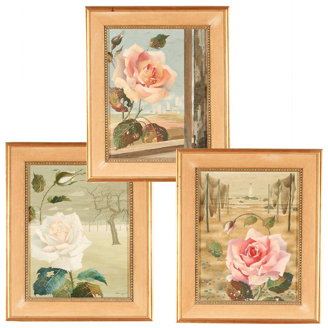 Rotasilan (Rotislaw) Racoff, (3) paintings (1 of 7)