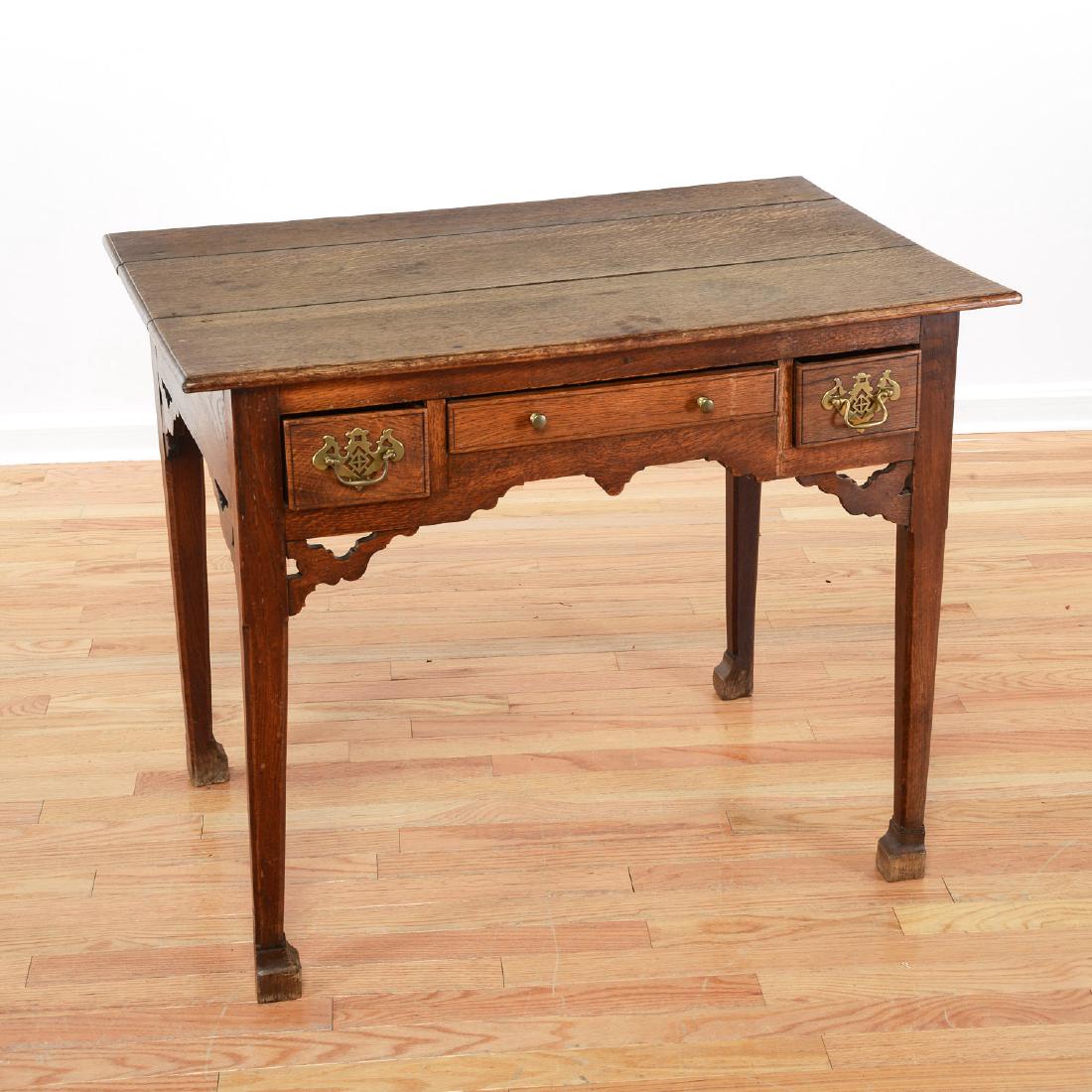 English Provincial oak dressing table (1 of 9)