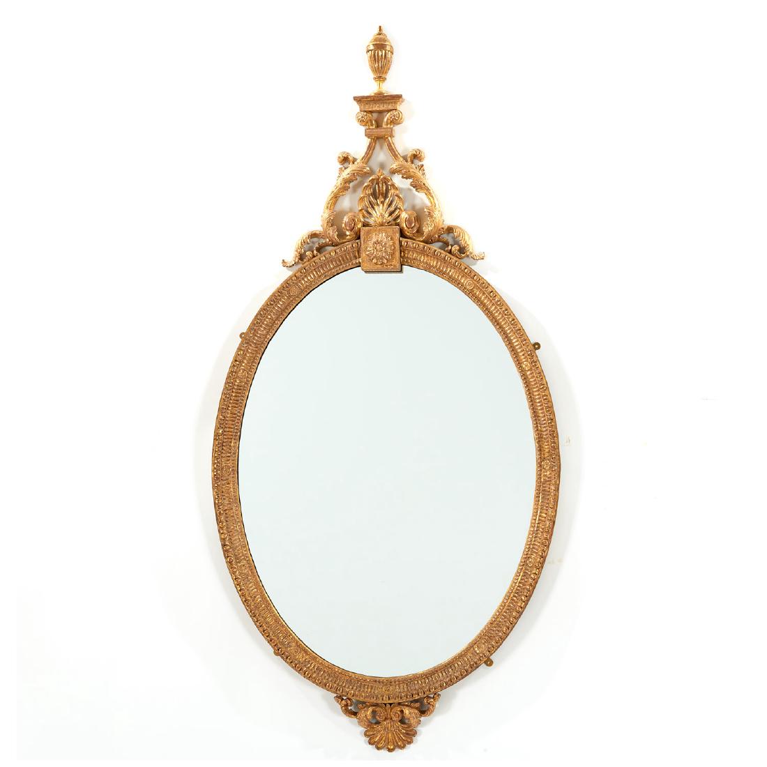 Very nice George III giltwood wall mirror (1 of 5)