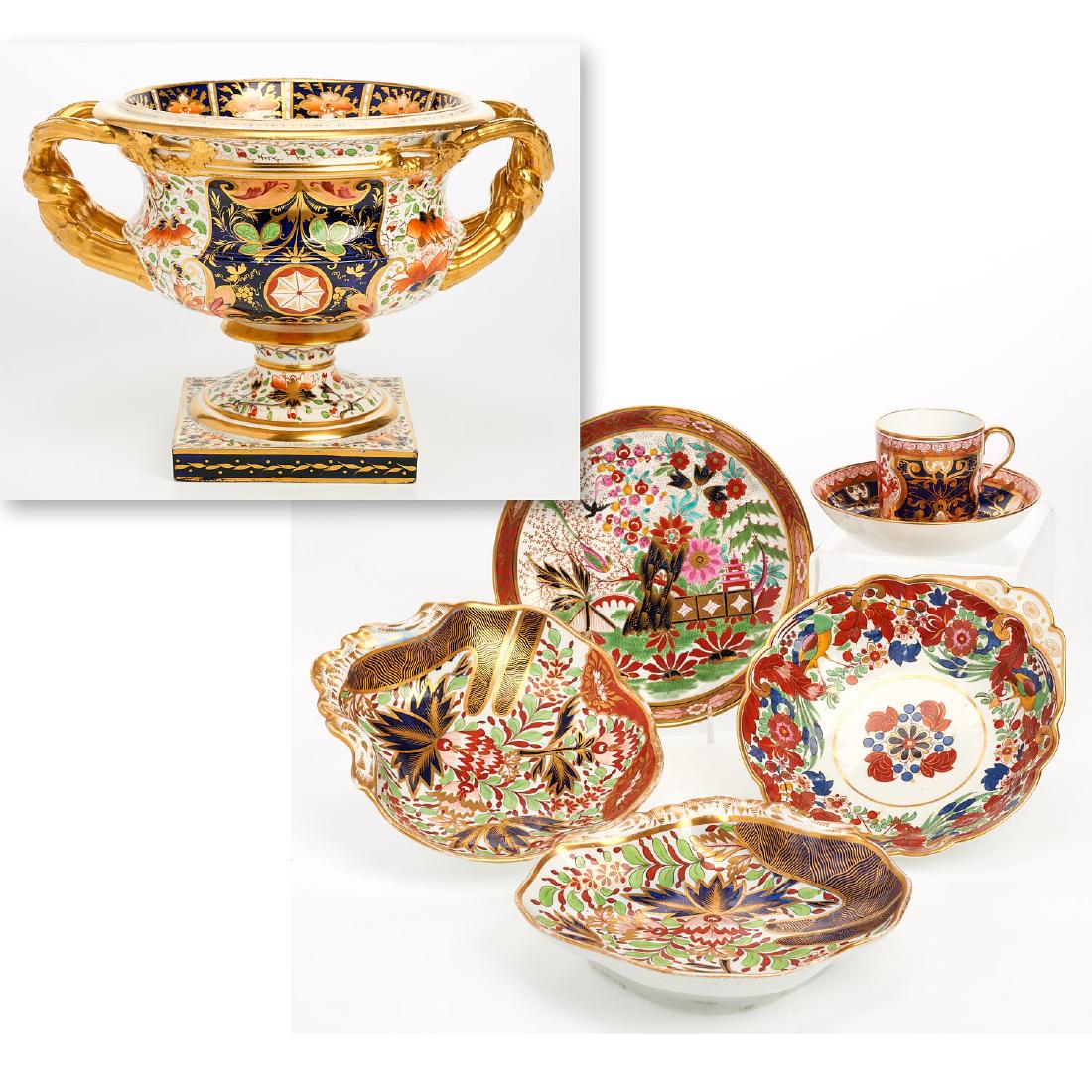 Group English porcelain Imari tablewares (1 of 10)