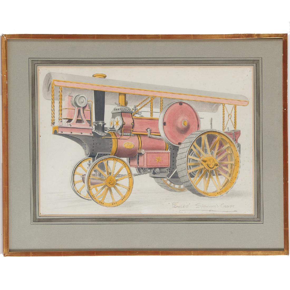 British School, steam engine painting (1 of 7)