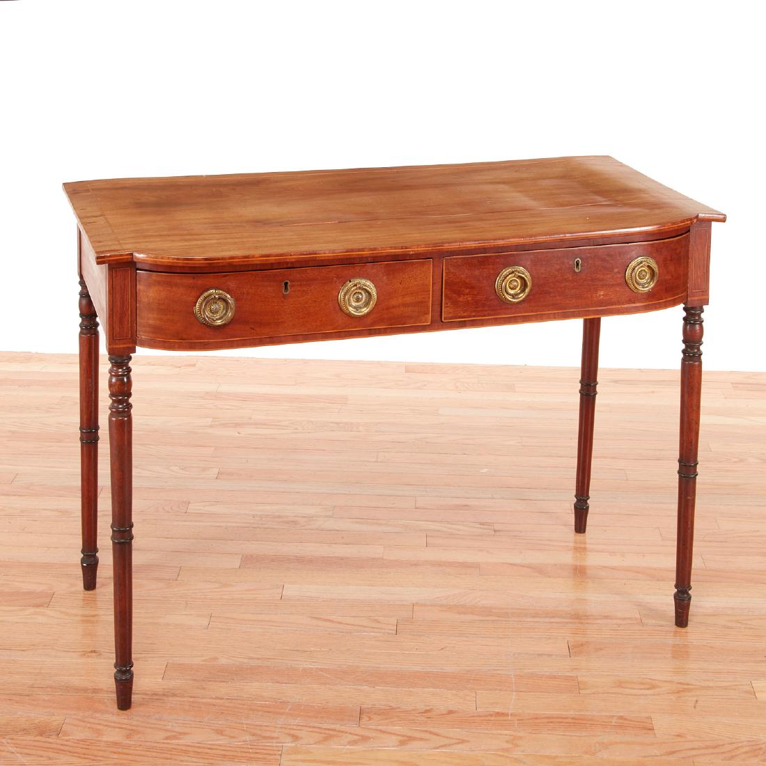 American Federal mahogany inlaid serving table (1 of 9)