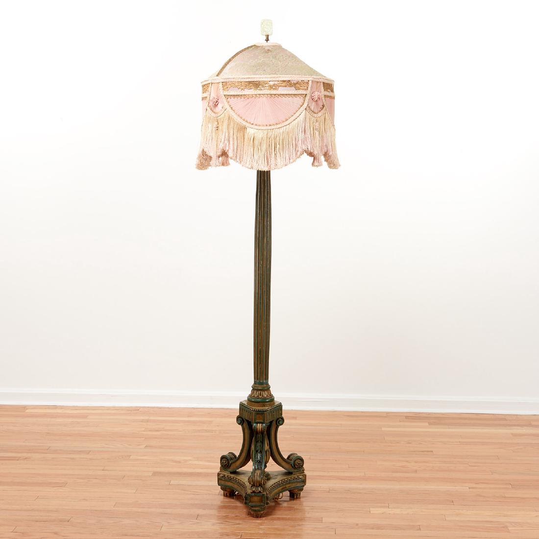 Victorian column floor lamp (1 of 9)
