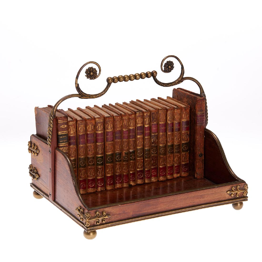 Regency brass mounted book carrier (1 of 8)