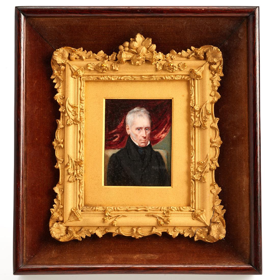 Scottish School, miniature painting (1 of 5)