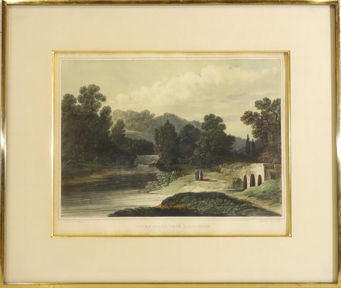 J. Hill, Jone's Falls Baltimore engraving (1 of 7)