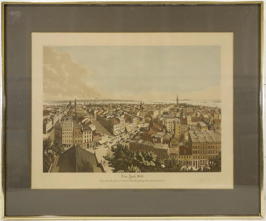 Raoul Varin, Manhattan signed engraving (1 of 9)