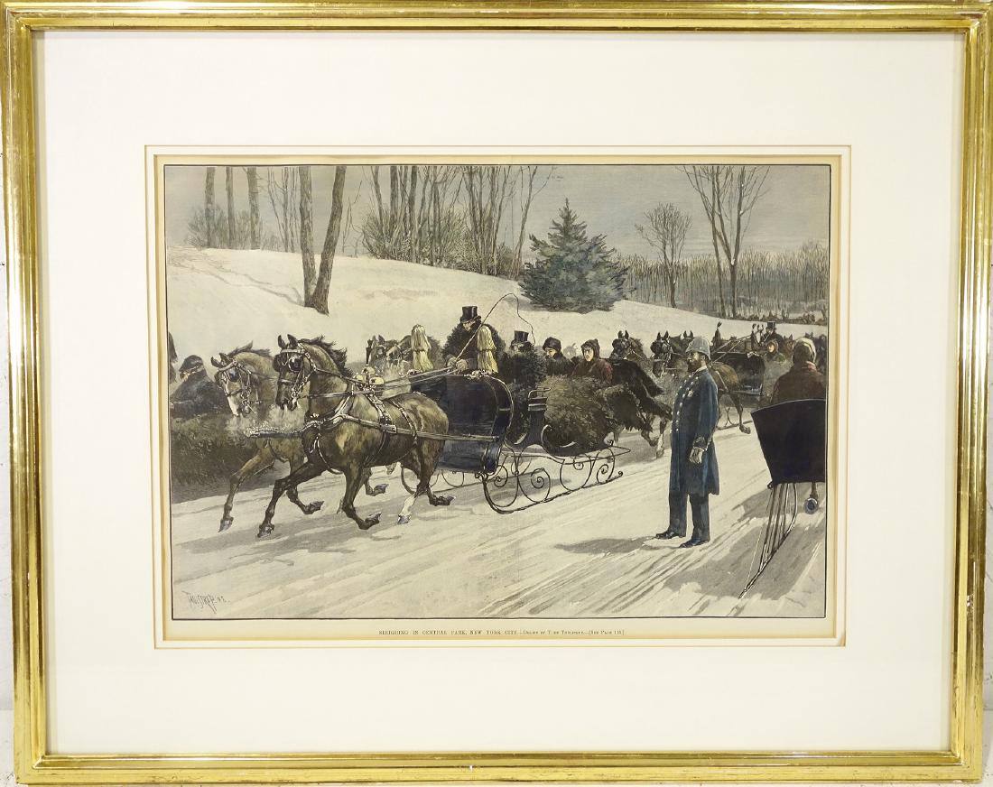 Thure De Thulstrup, Central Park color engraving (1 of 9)