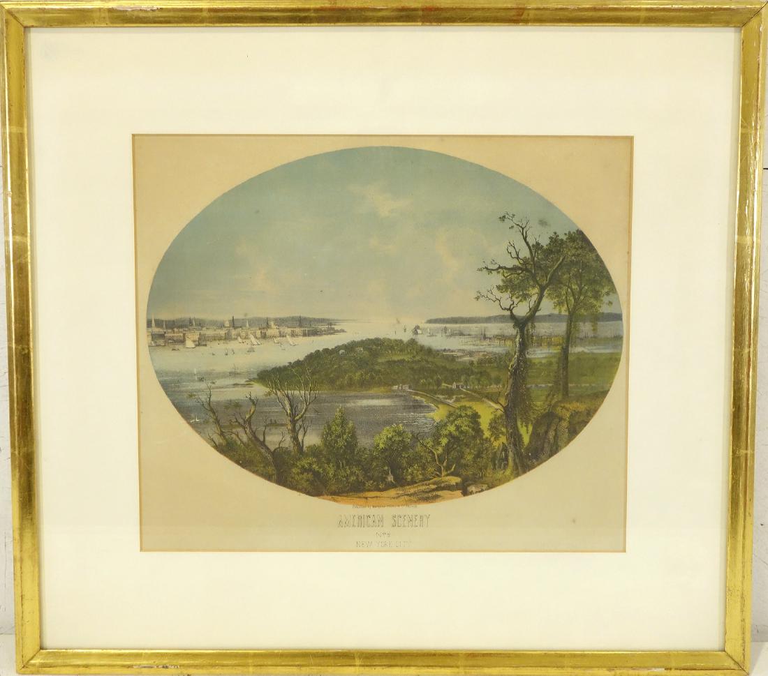 New York City, color lithograph (1 of 7)