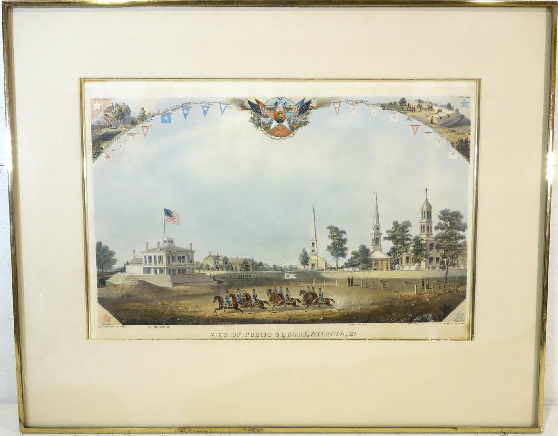 N.B. Abbott, Atlanta Georgia color lithograph (1 of 8)