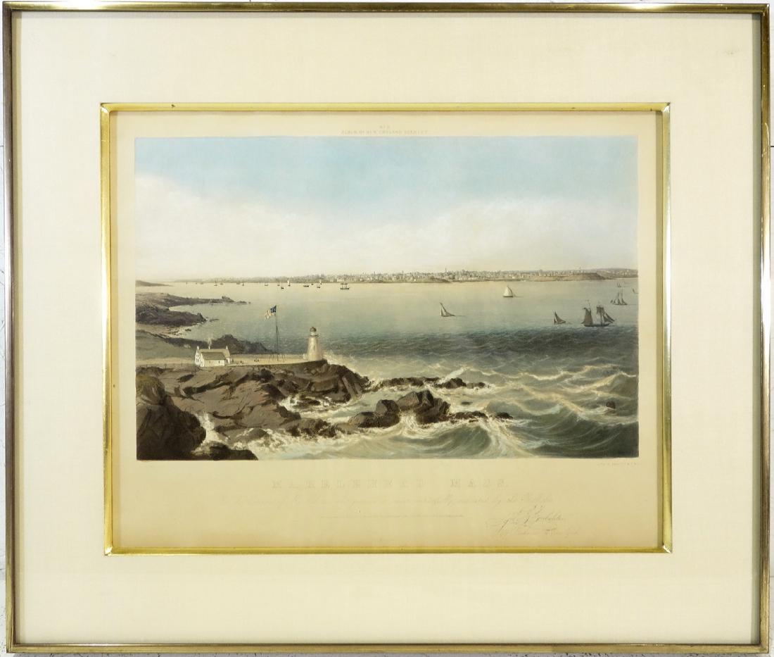 Marblehead MA, color lithograph (1 of 7)