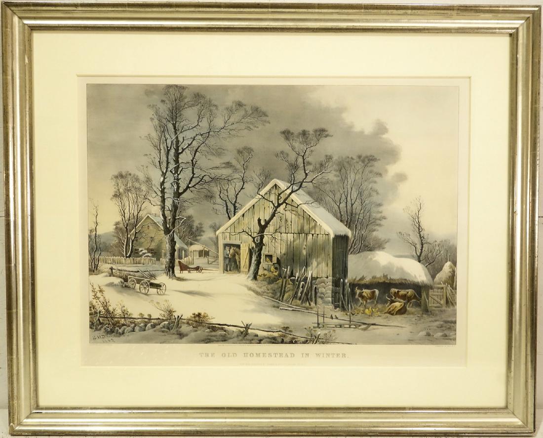 Currier & Ives, color lithograph (1 of 10)