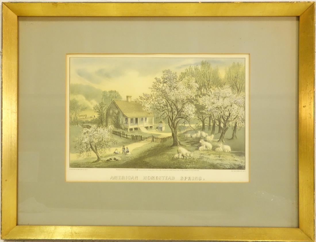 Currier & Ives, color lithograph (1 of 6)