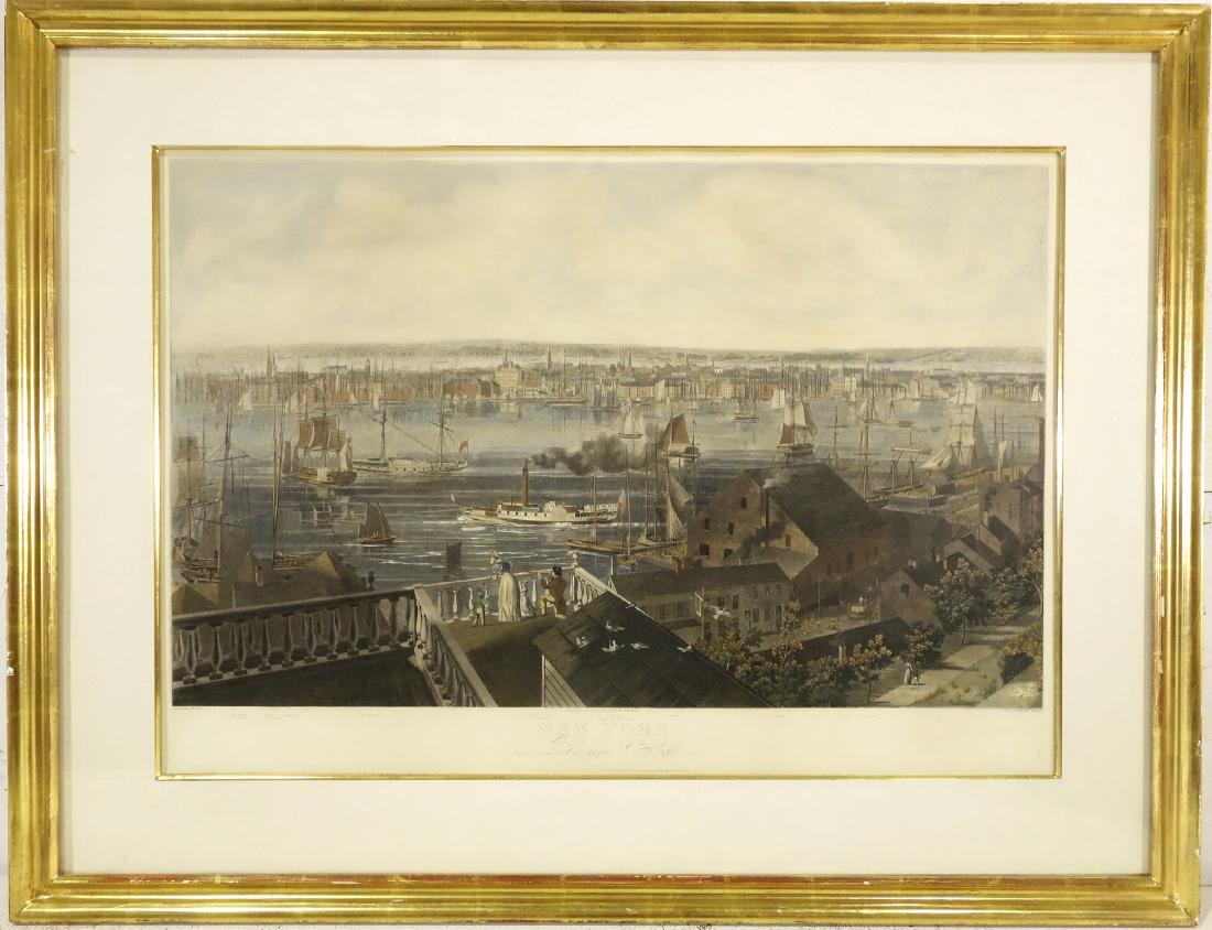 John William Hill, NYC color aquatint (1 of 8)