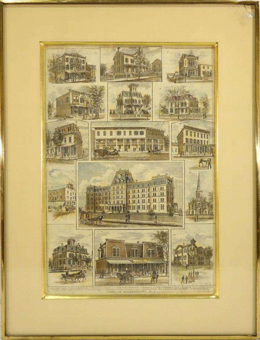 American School, New Jersey color lithograph (1 of 7)