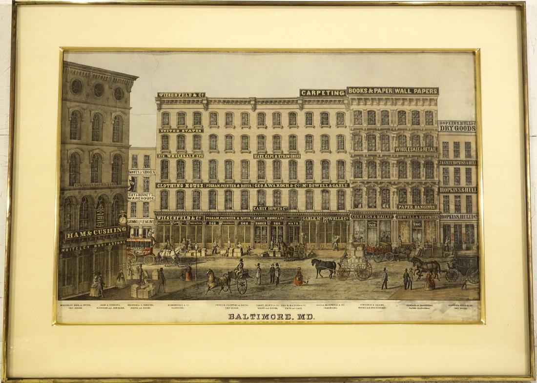 American School, Baltimore color lithograph (1 of 7)
