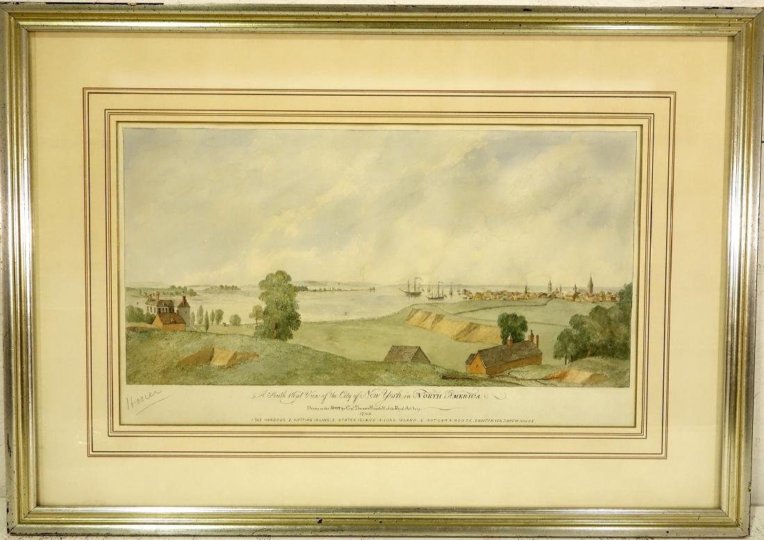 Pierre Charles Canot, NYC color engraving (1 of 7)