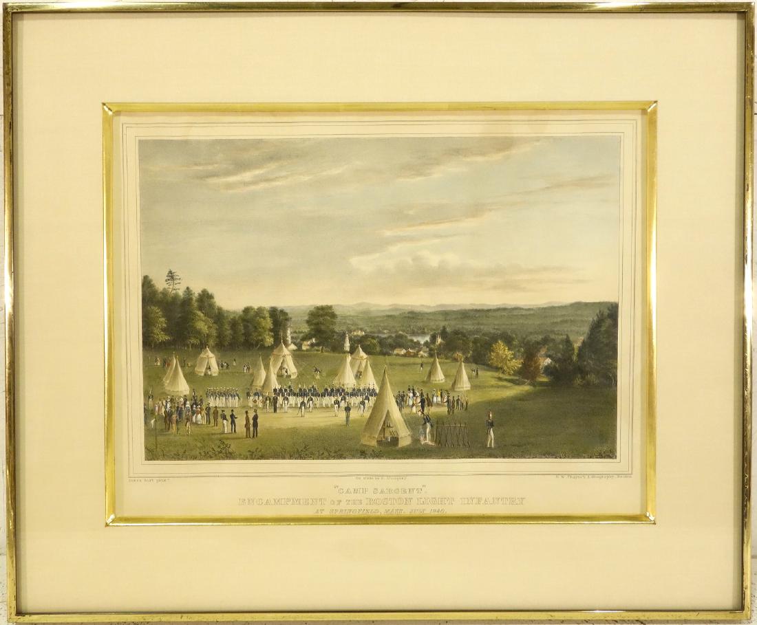 James Burt, Camp Sargent color lithograph (1 of 5)