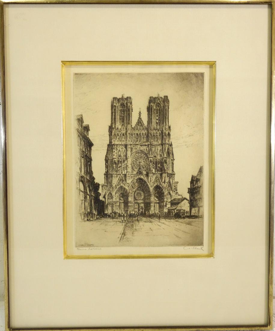 Anton Schutz, Rheims etching (1 of 9)