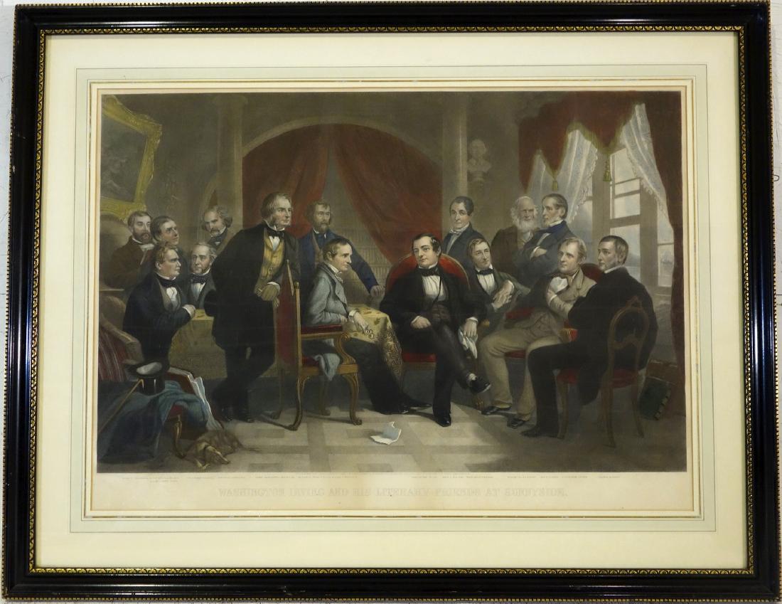 Thomas Barlow, Washington Irving color engraving (1 of 6)