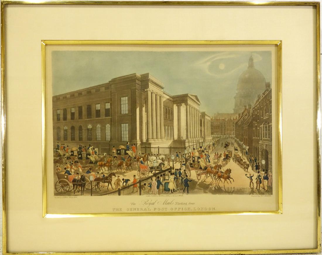 James Pollard, London scene colored lithograph (1 of 8)