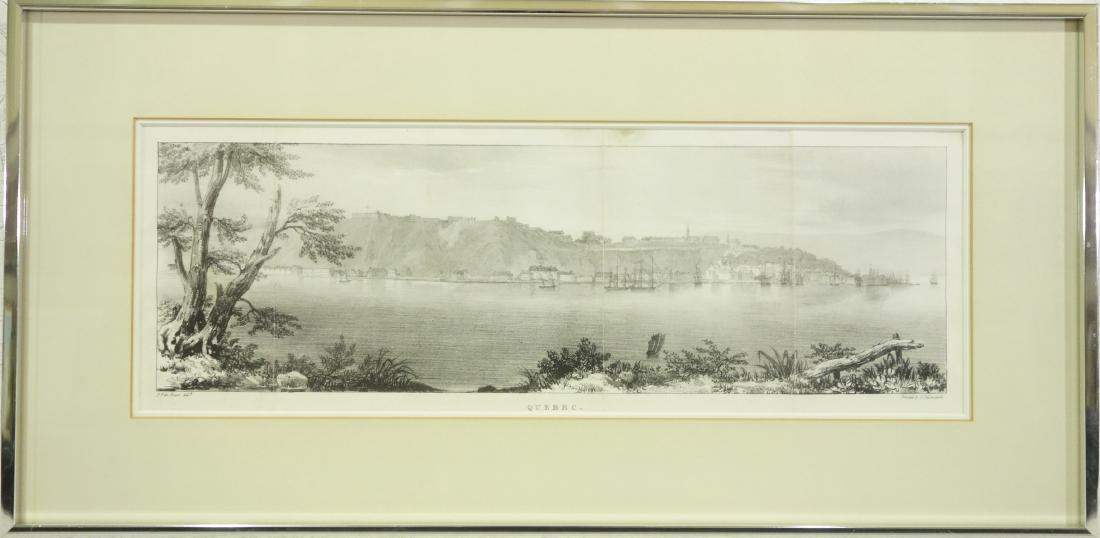 Charles J. Hullmandel, color lithograph Quebec (1 of 6)