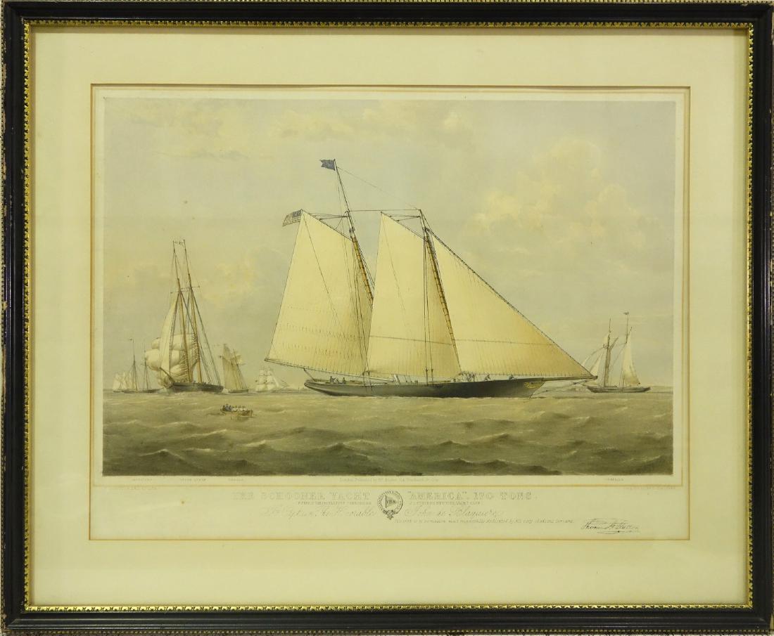 Thomas Dutton, American regatta lithograph (1 of 8)