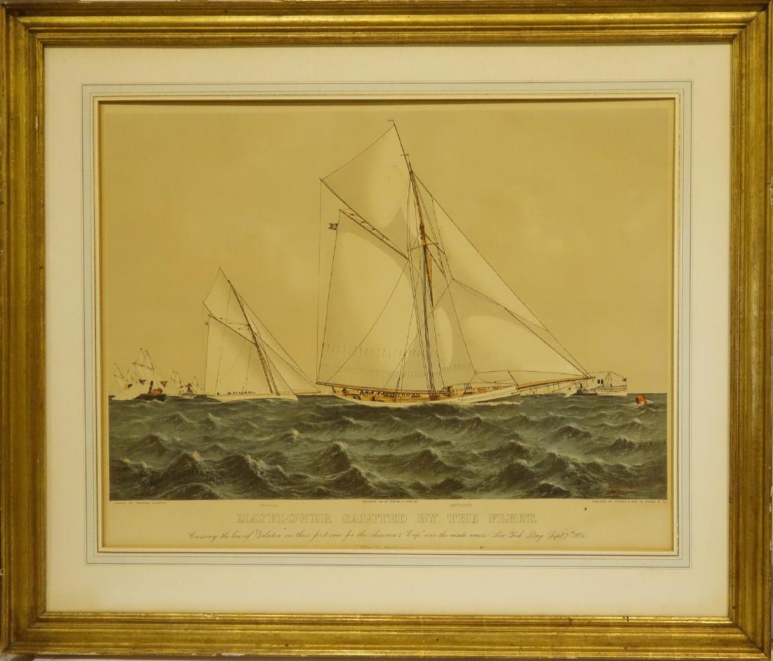 Currier & Ives, Americas Cup color lithograph (1 of 9)