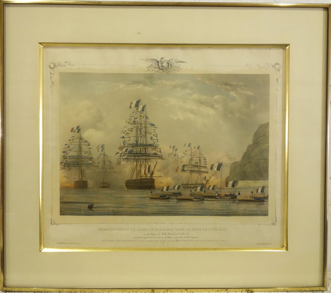 Alphonse Bichebois, Napoleonic naval engraving (1 of 10)