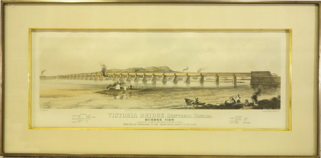 Major Saron & Knapp, Montreal bridge lithograph (1 of 8)