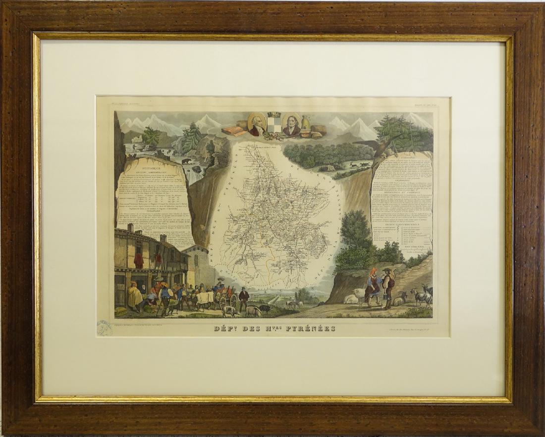 Victor Levasseur, map of Pyrenees (1 of 10)