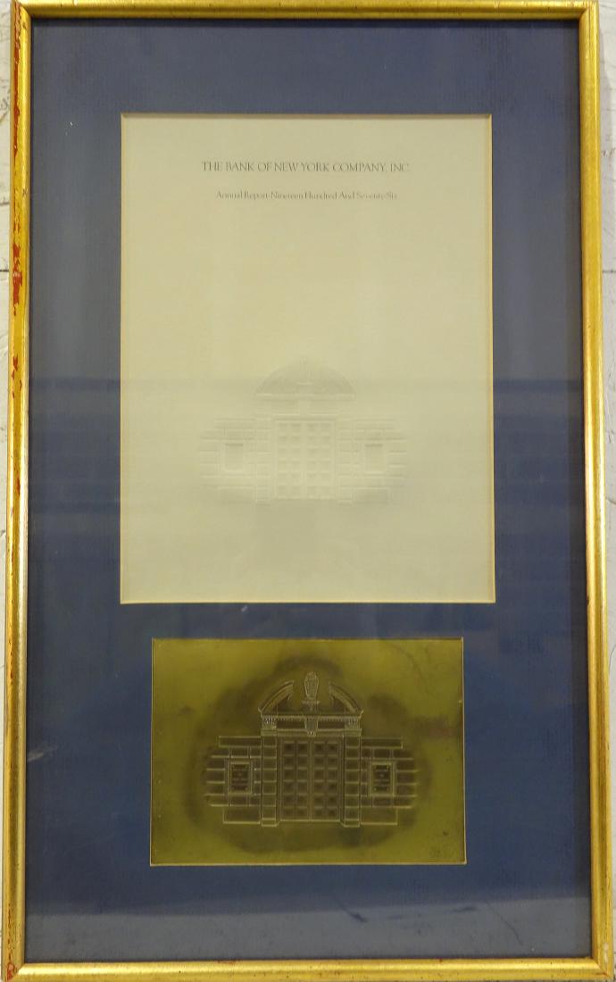 Bank of New York Co. presentation printing plate (1 of 6)