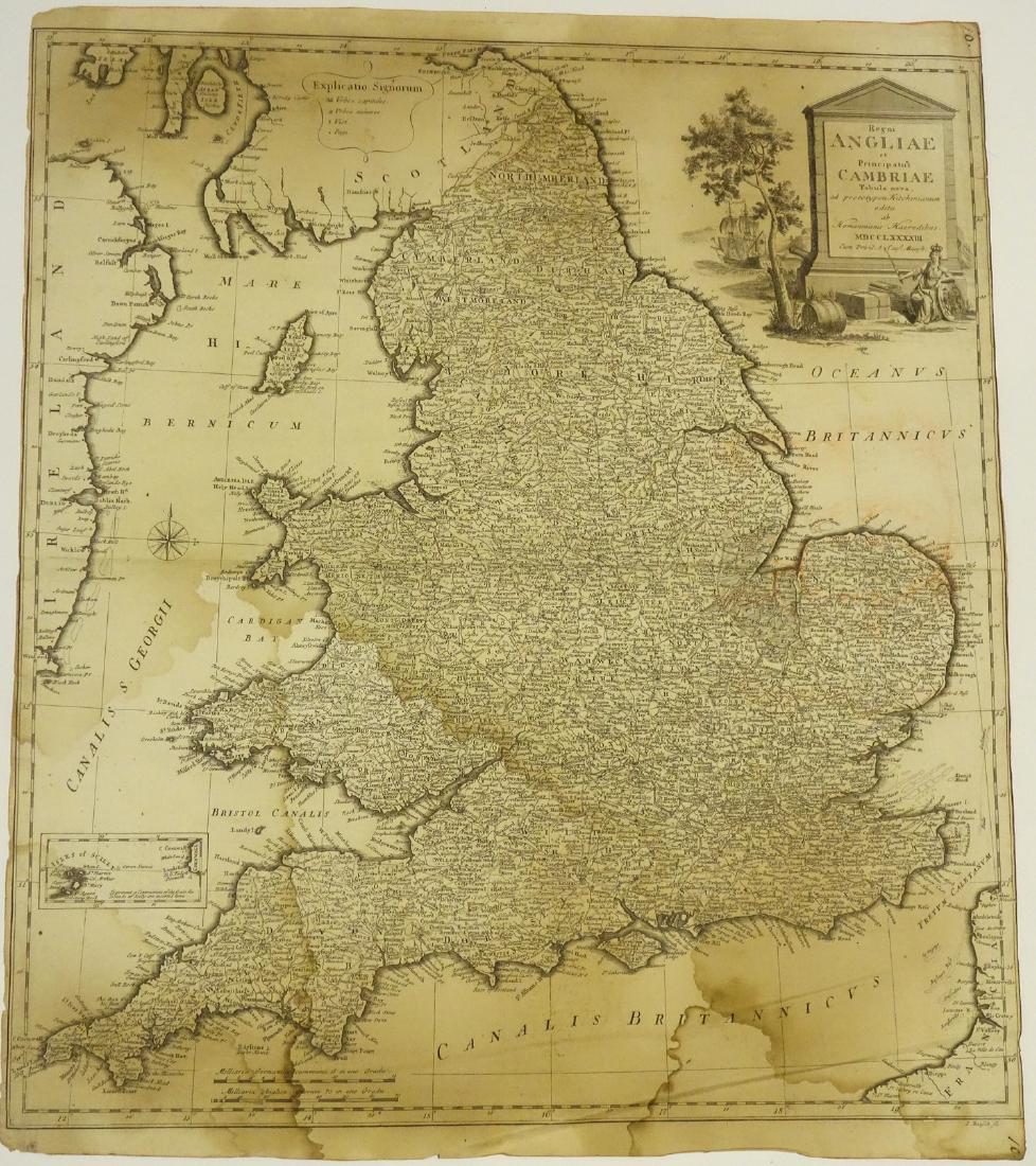 Homann Heirs, map England and Wales (1 of 7)