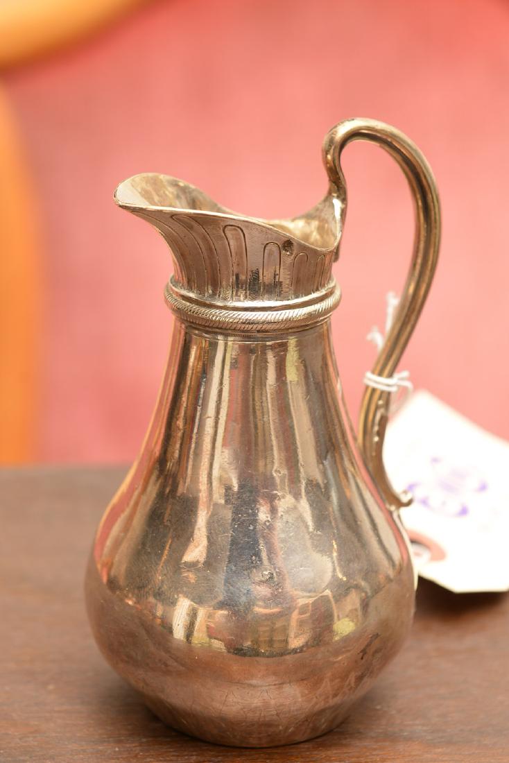 French silver baluster form cream jug (1 of 6)