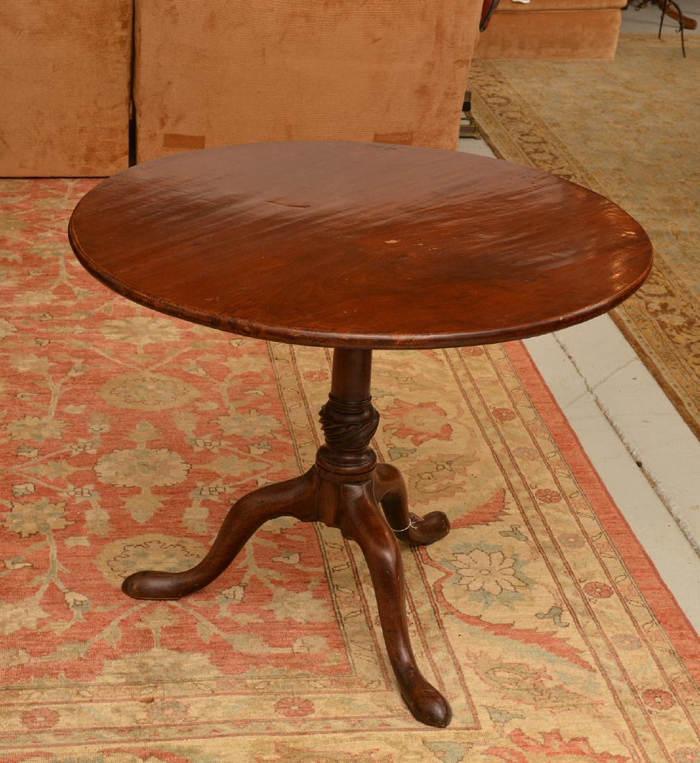 Chippendale mahogany tilt top tea table (1 of 7)