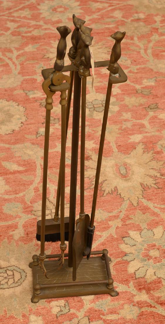 Vintage set Hunt-themed fireplace tools (1 of 9)