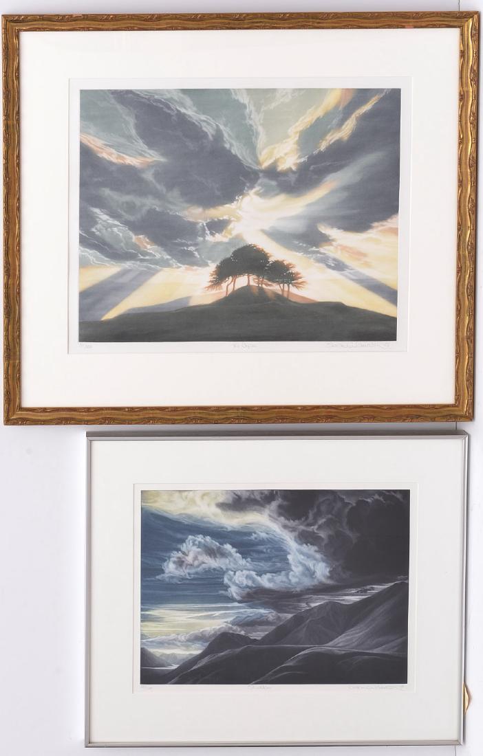 Susan E. Jameson, (2) color etchings (1 of 10)