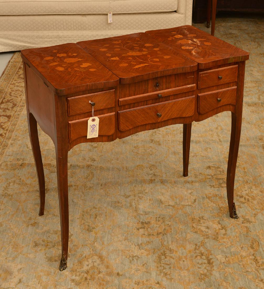 French marquetry poudreuse dressing table (1 of 8)
