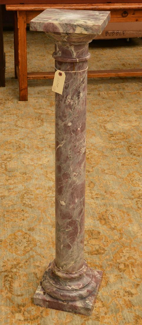 Antique marble column pedestal (1 of 5)