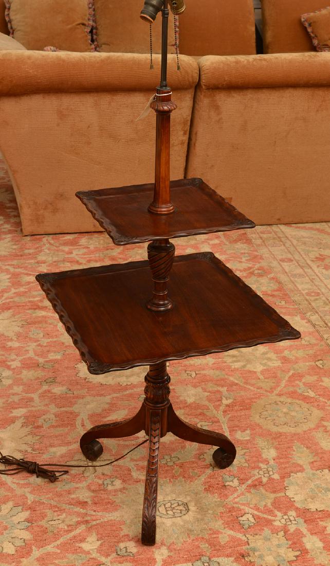 Charak Furniture Co. handmade mahogany lamp table (1 of 5)